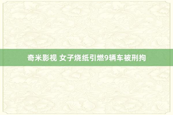 奇米影视 女子烧纸引燃9辆车被刑拘