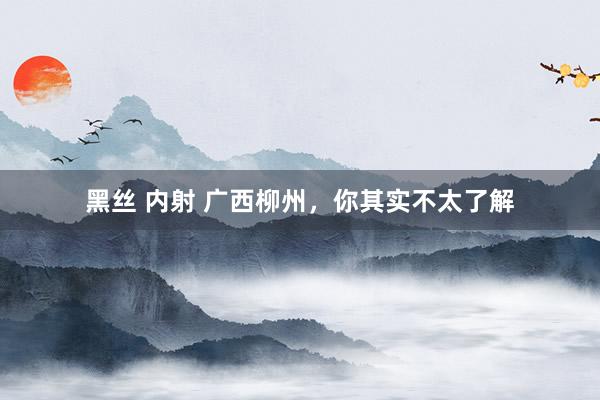 黑丝 内射 广西柳州，你其实不太了解