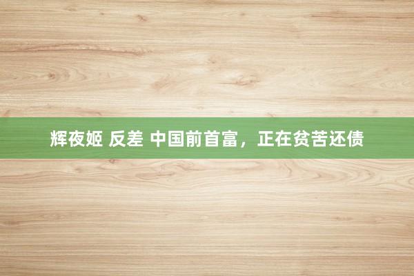 辉夜姬 反差 中国前首富，正在贫苦还债